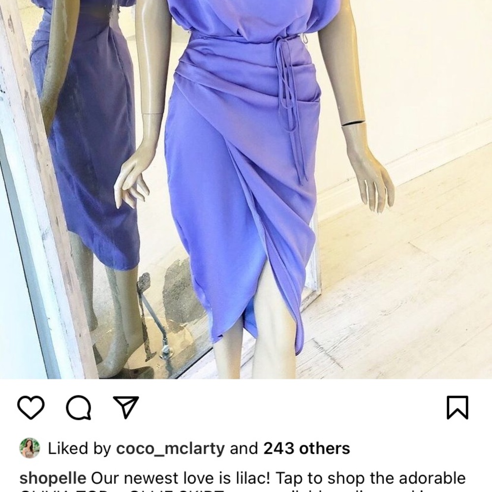 Do+Be Ollie Purple Satin Ruched Pencil Skirt